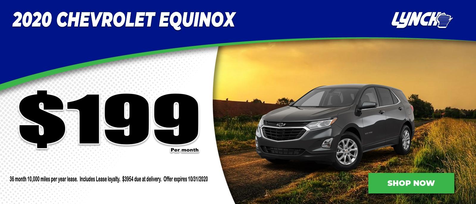 2020 Chevy Equinox $199 per month in Mukwonago Wisconsin