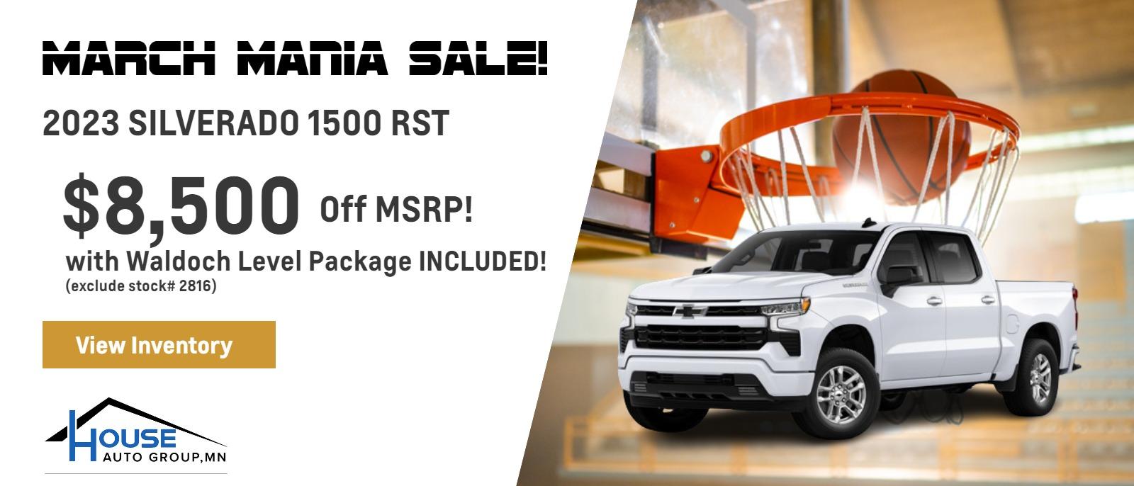 2023 Silverado 1500 RST - $8,500 Off MSRP with Waldoch Level Package INCLUDED! (exclude stock# 2816)