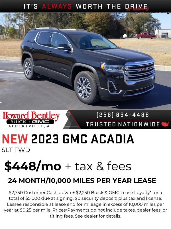 gmc acadia lease offer