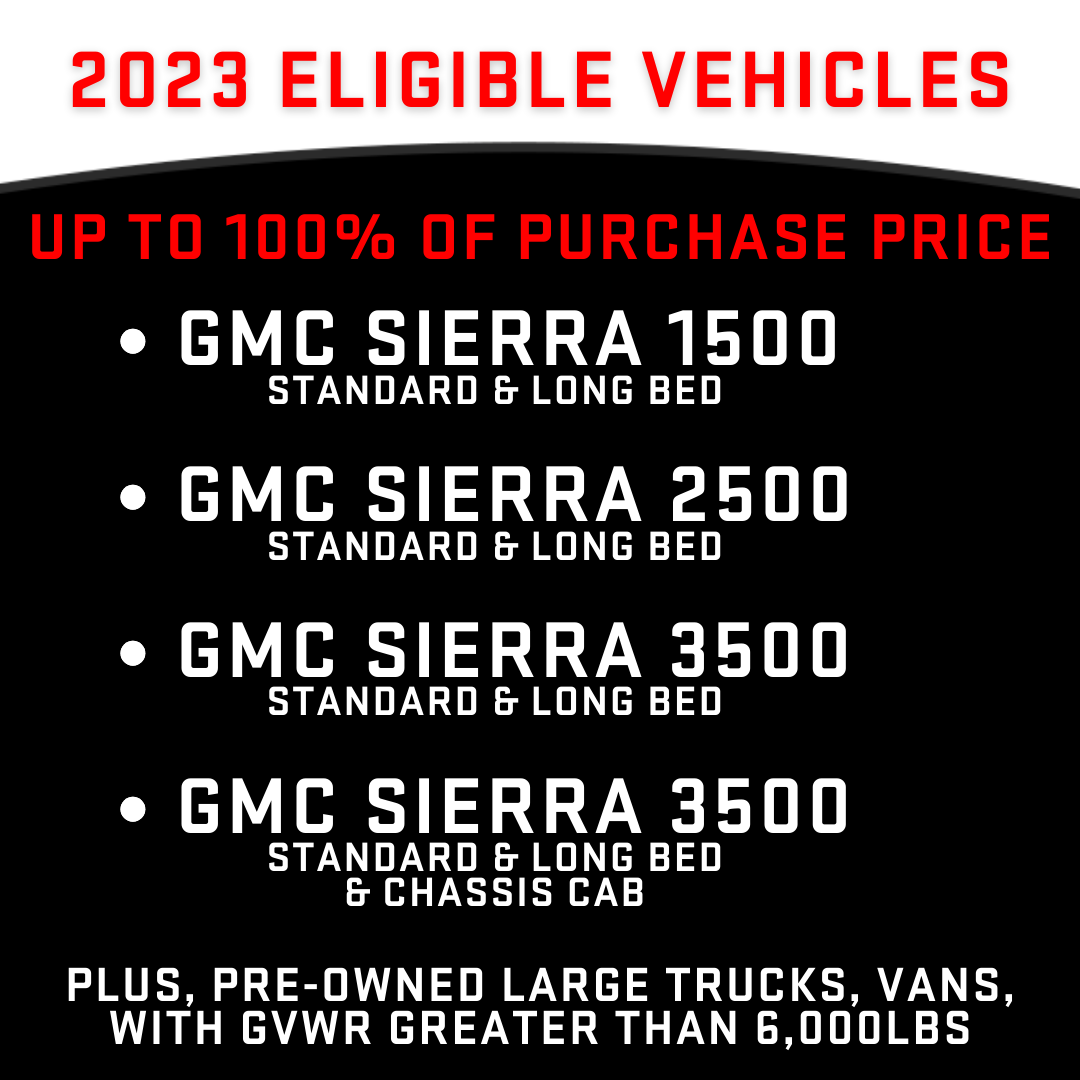 Tax Eligible Vehicles 2023