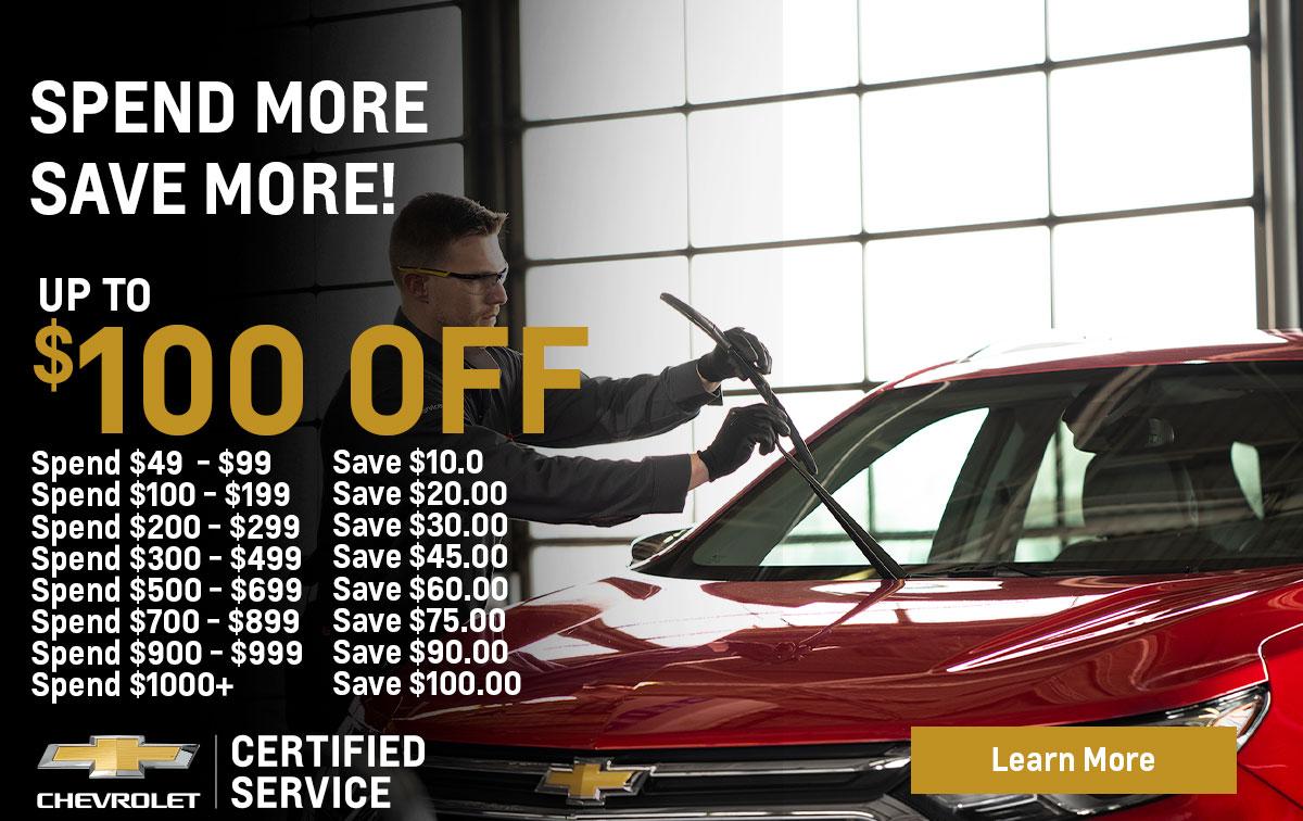 Chevrolet Spend & Save Special Coupon