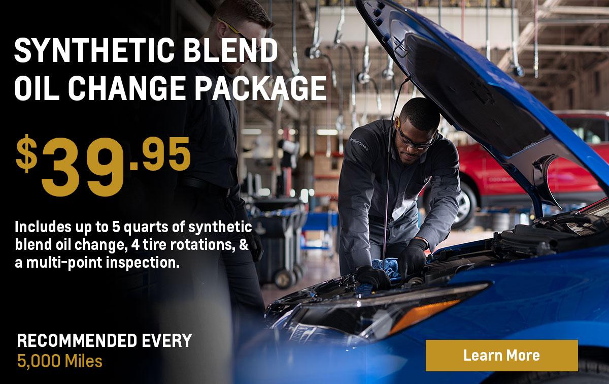 Huffines Synthetic Blend Oil Change
