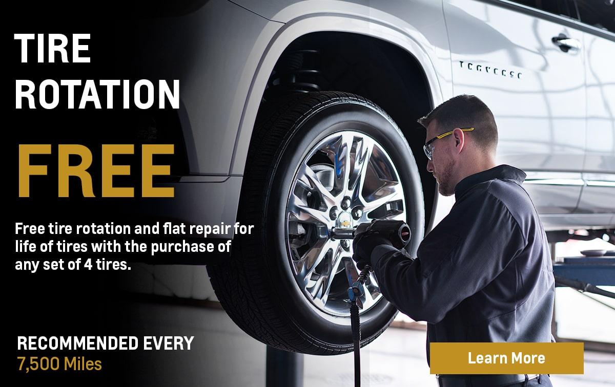 Free Tire Rotation For Life of Tires