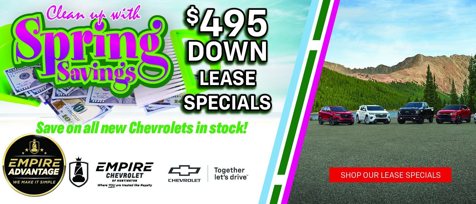 $495 Down Lease Specials