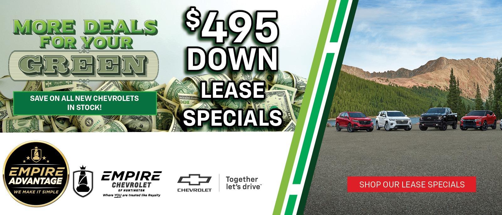 $495 Down Lease Specials