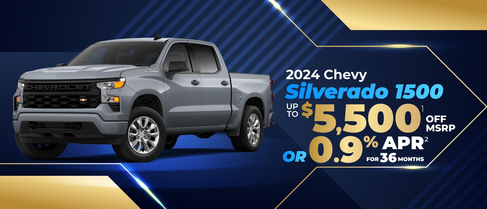 NEW Chevy Silverado 1500 - save up to $5500 or 0.9% APR for 36 months