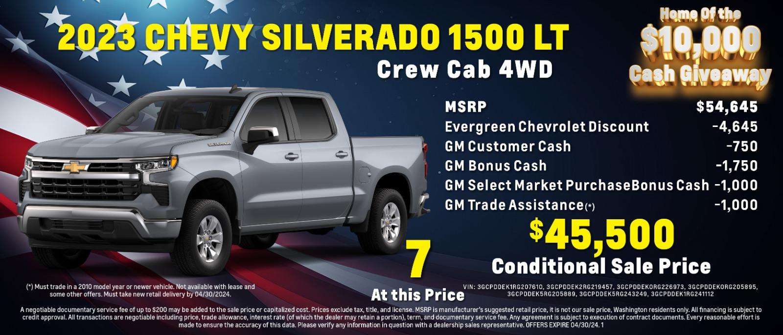 2024 Chevy Silverado 1500 LT Crew Cab 4x4