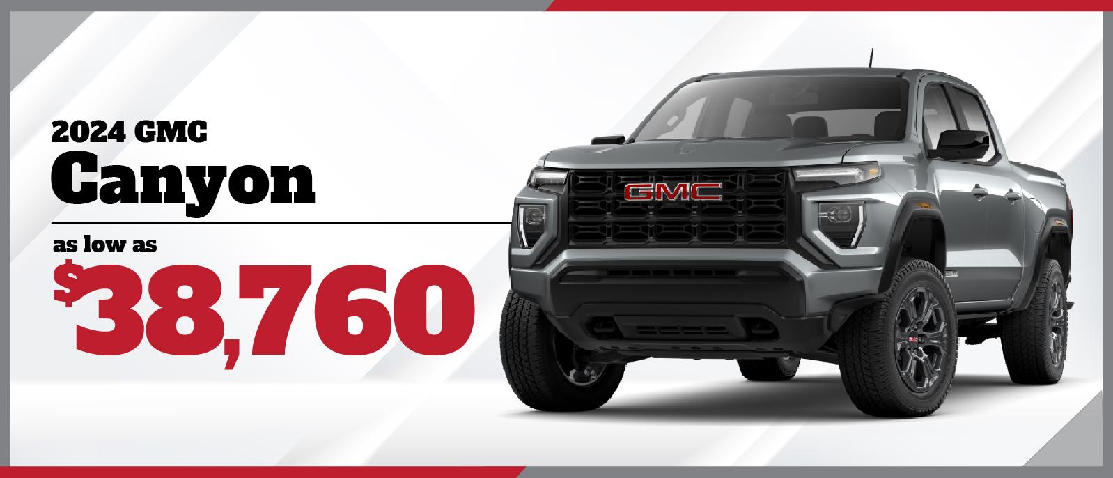 NEW GMC Canyon - as low as $38,760