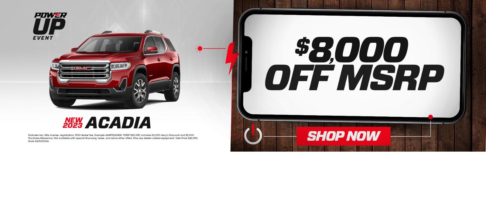 NEW 2023 GMC ACADIA Offer Weatherford