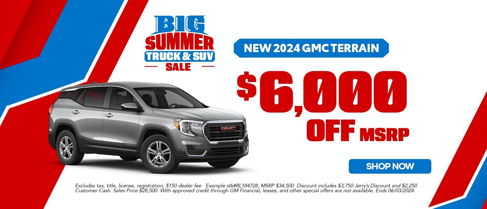 New 2024 GMC Terrain Offer in Weatherford