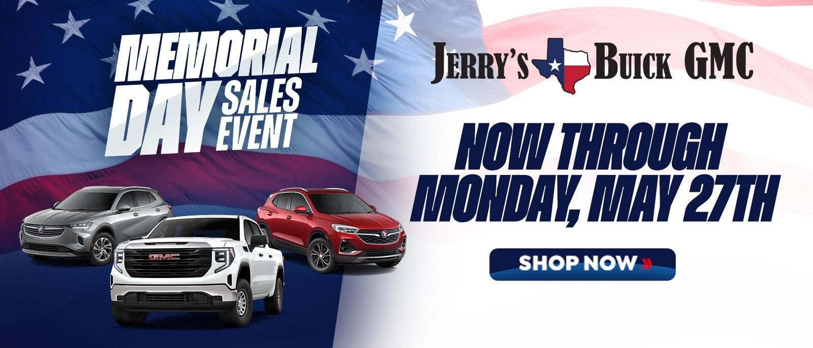 Jerrys Buick GMC Memorial Day Sales Event
