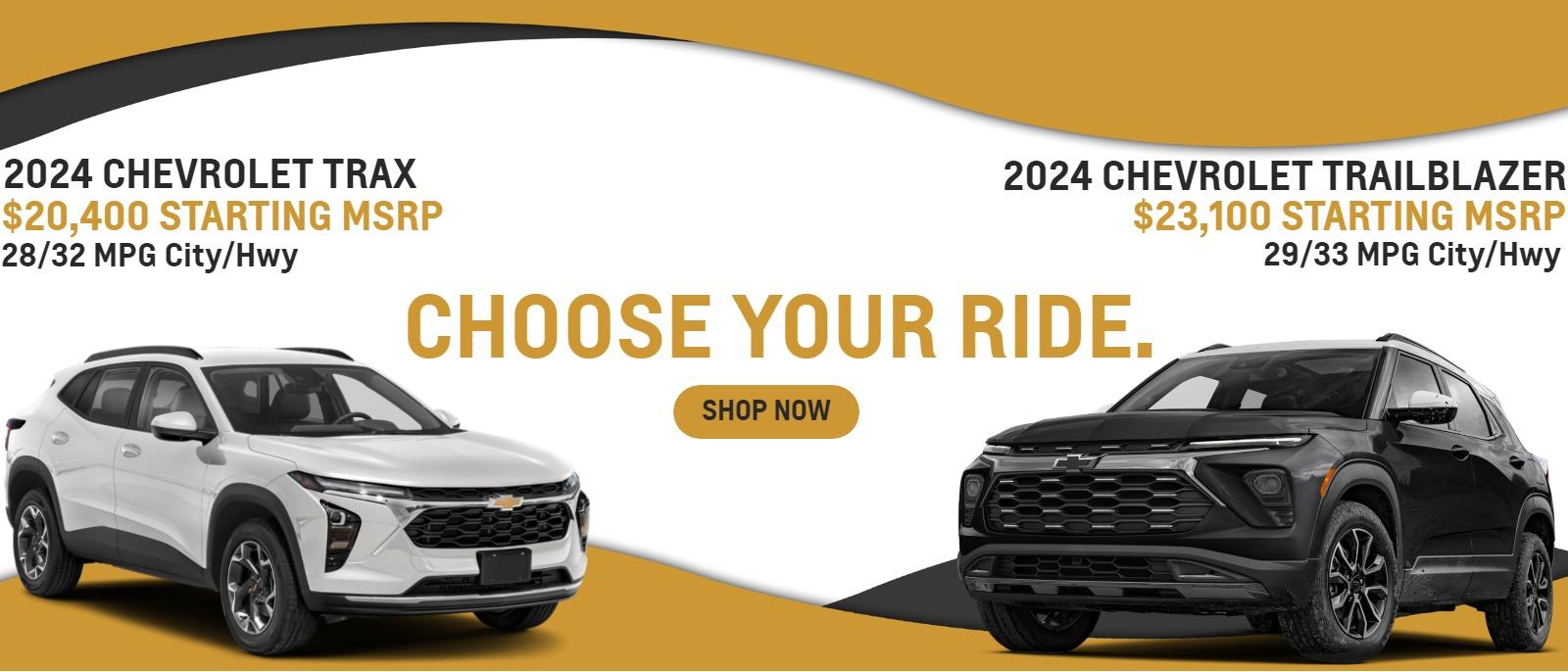 2024 Chevrolet Trax vs. 2024 Chevrolet Trailblazer MSRP and MPG Model Comparison