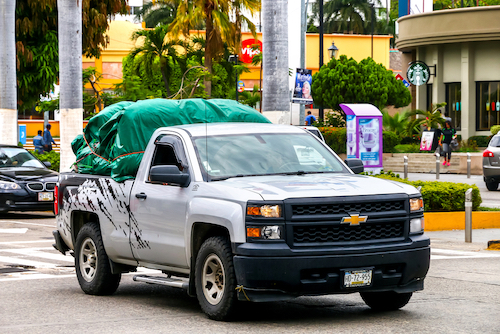 Used Chevy truck hauling