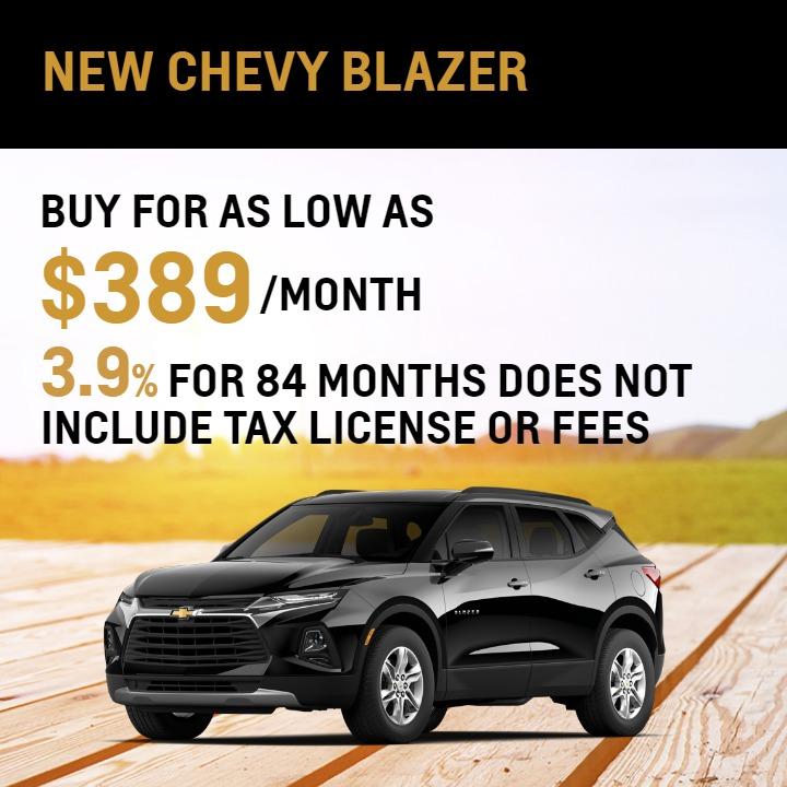 New Chevy Blazer- Buy for as low as $389/month