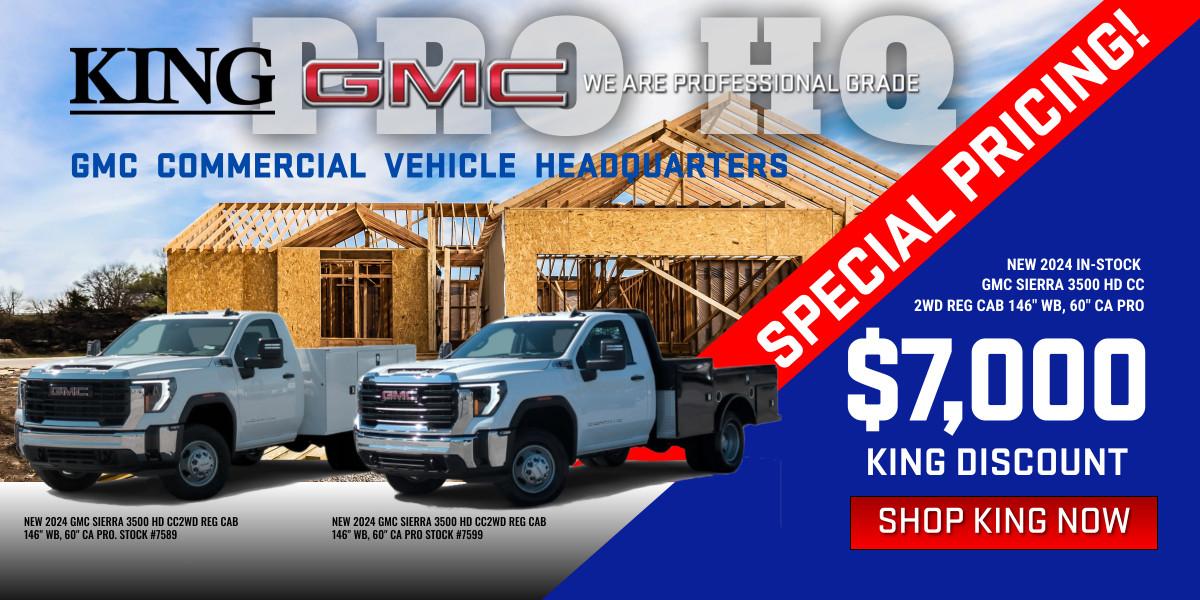 GMC Commercial Vehicle Special Pricing