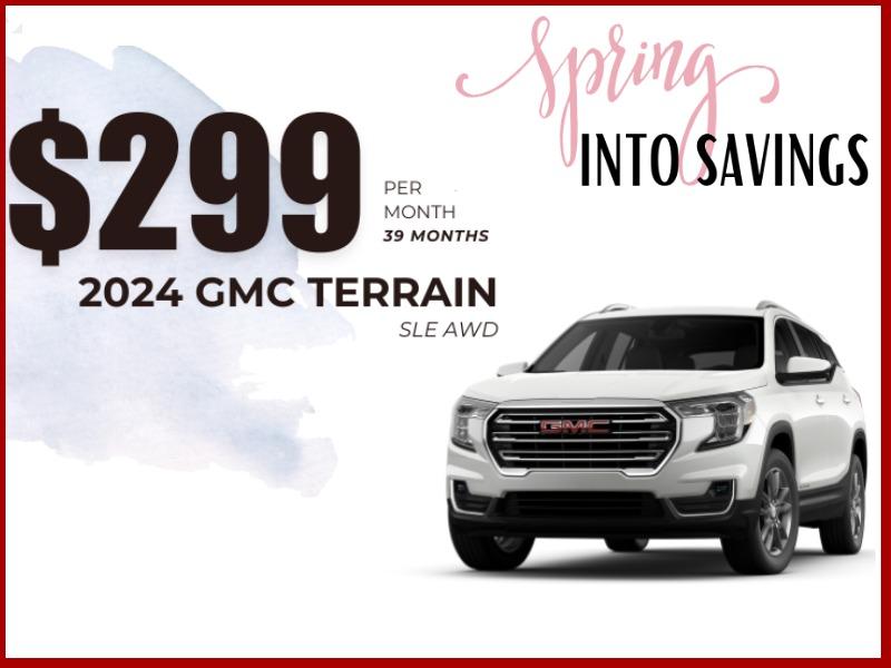 2024 TERRAIN SLE AWD $299 PER MONTH FOR 39 MONTHS AT KING O'ROURKE BUICK GMC IN SMITHTOWN, NY