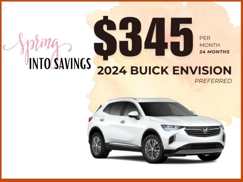 2024 ENVISION PREFERRED $345 PER MONTH FOR 24 MONTHS AT KING O'ROURKE BUICK GMC IN SMITHTOWN, NY