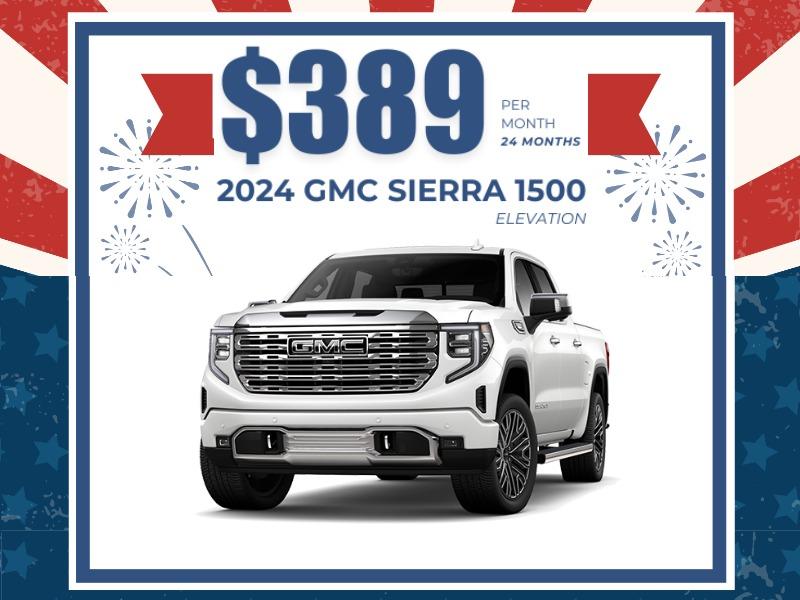 2024 SIERRA 1500 ELEVATION $389 PER MONTH FOR 24 MONTHS AT KING O'ROURKE BUICK GMC IN SMITHTOWN, NY