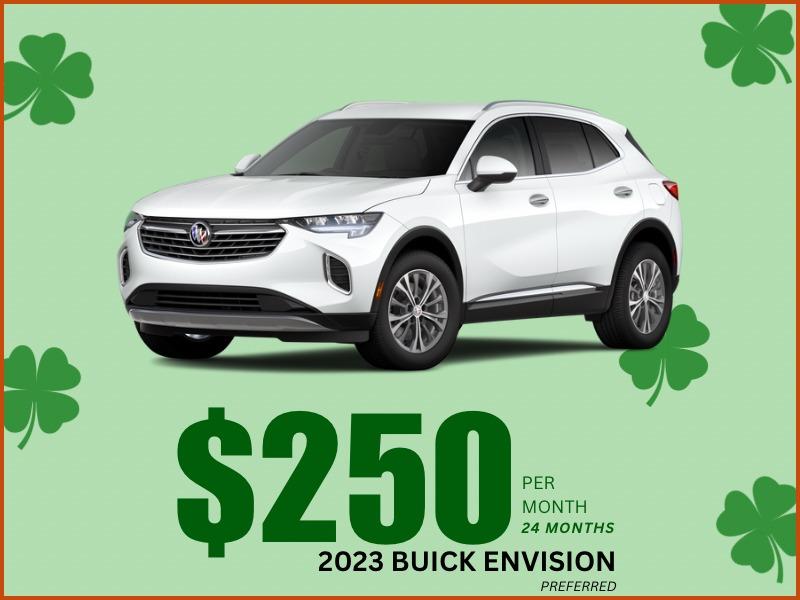 LEASE A 2023 ENVISION PREFERRED FOR $299 PER MONTH FOR 24 MONTHS AT KING O'ROURKE BUICK GMC OF SMITHTOWN, NY