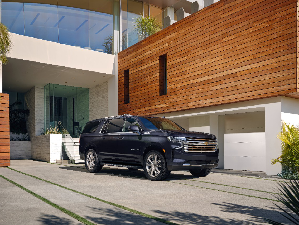 2023 Chevrolet Suburban Parked in Driveway