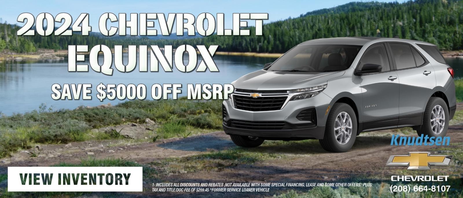 2024 Chevrolet Equinox Save $5000 OFF MSRP