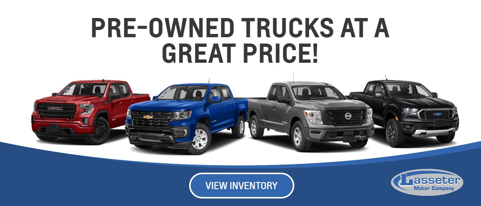 Pre-owned Trucks At A Great Price!