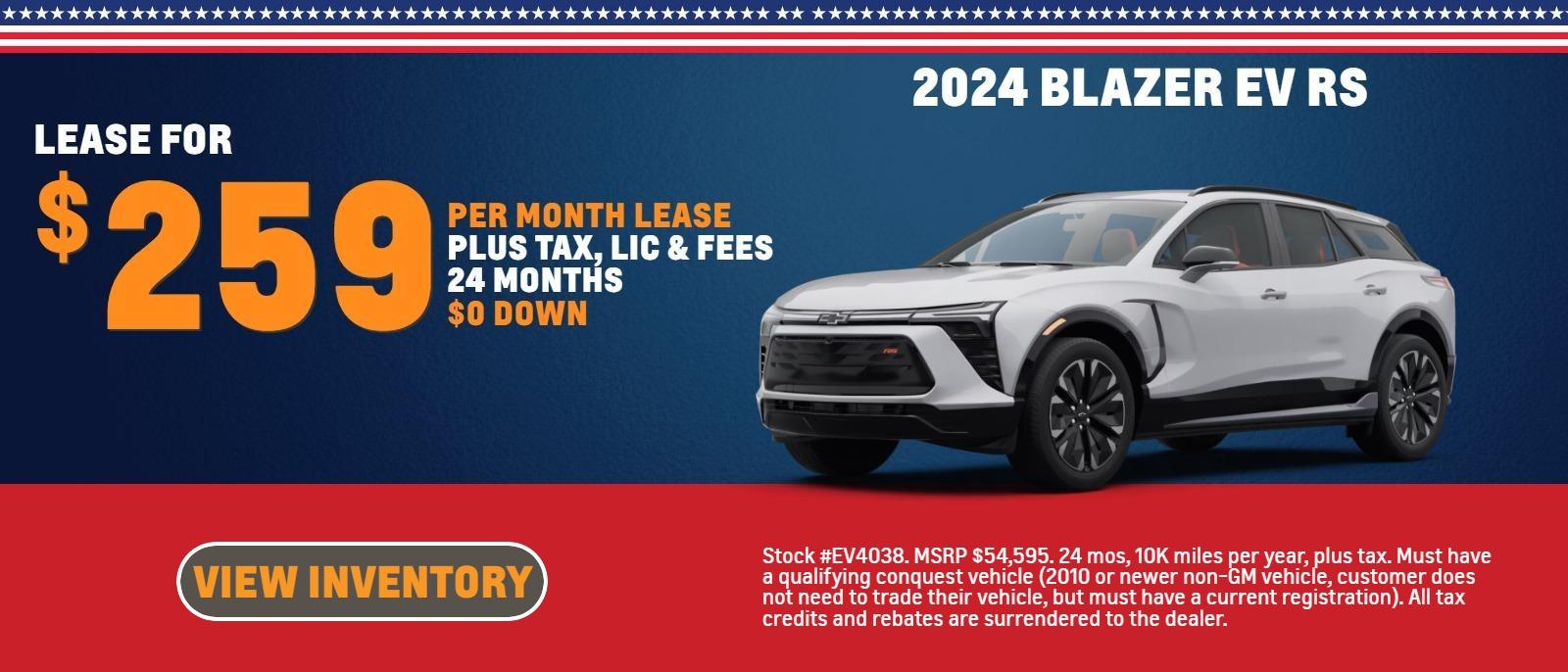 2024 BLAZER EV RS SPECIAL OFFER FROM LEN LYALL IN AURORA, CO