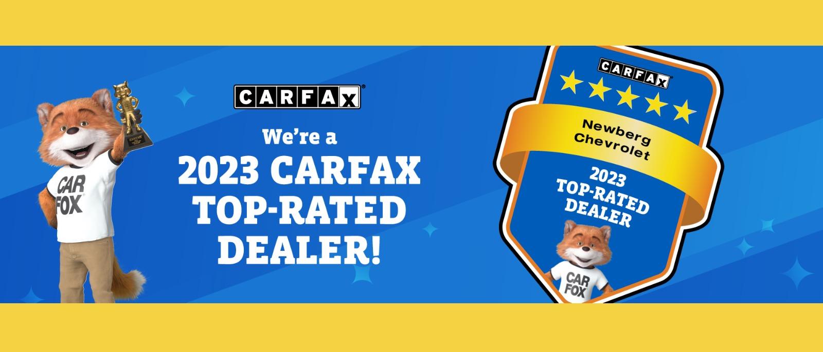 WE'RE A CARFAX 2023 TOP RATED DEALER!