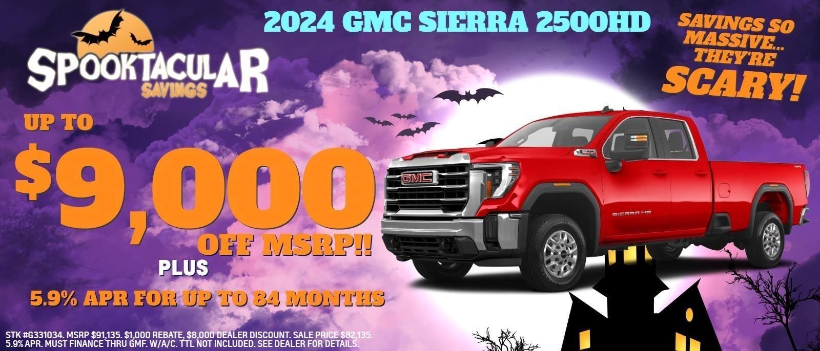 2024 SIERRA 2500HD AND 3500HD OFFERS FROM GLENN POLK CHEVROLET BUICK GMC IN GAINESVILLE, TX