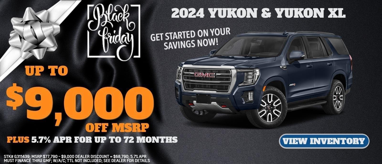 2024 YUKON AND YUKON XL OFFERS FROM GLENN POLK CHEVROLET BUICK GMC IN GAINESVILLE, TX