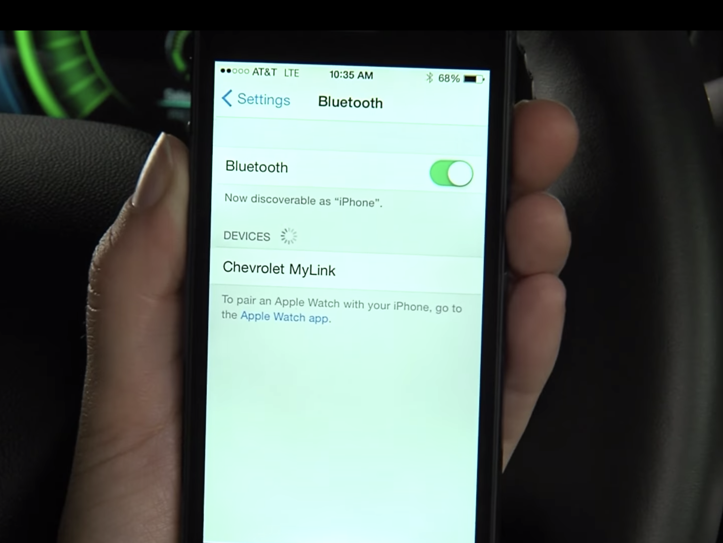 Chevrolet Bluetooth Pairing