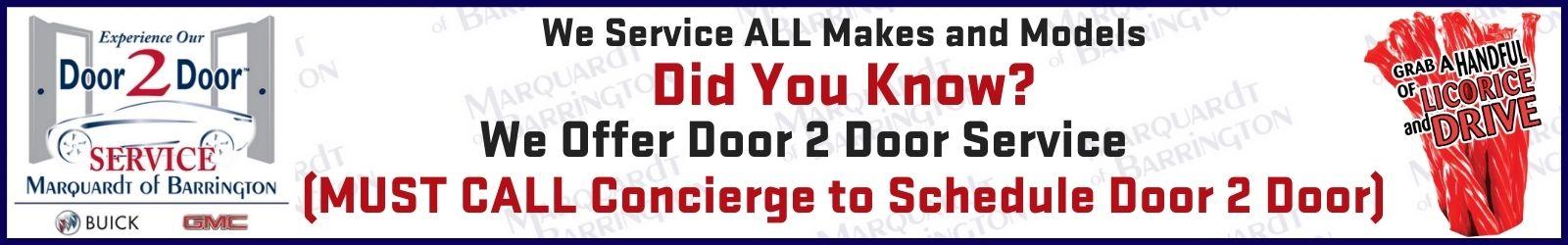 Service Banner - call for door 2 door
