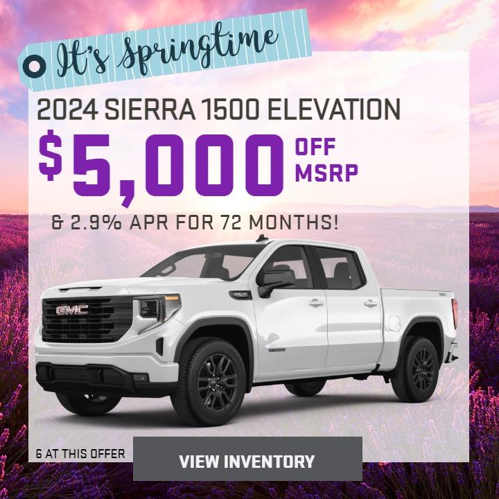 2024 Sierra 1500 Elevation Special Offer