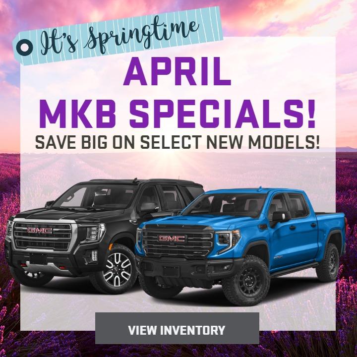 April MKB Specials