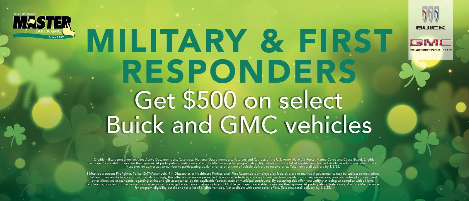 MILITARY & FIRST RESPONDERS