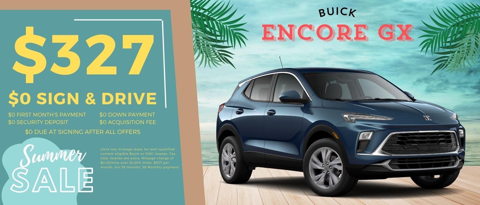 Buick Encore GX Sign and Drive Lease