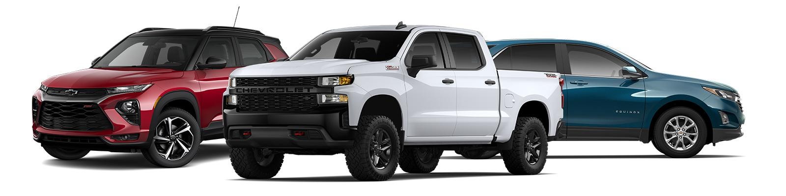 2021 Trailblazer, Silverado, and Equinox