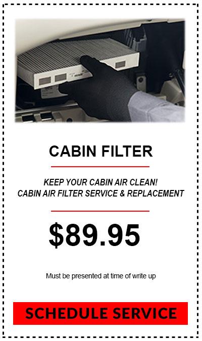 Cabin-filter Service coupon