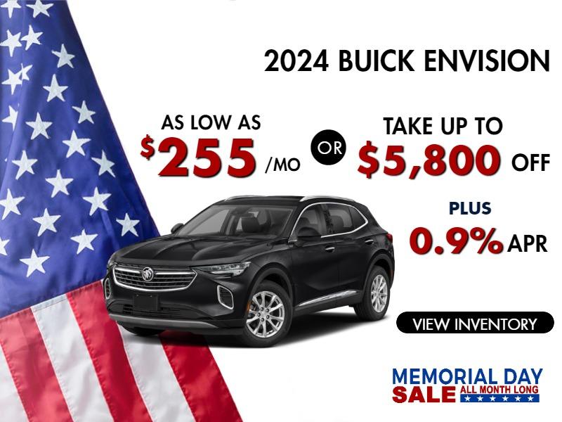 2023 Envision
Stock B8430

take up to $5800 OFF 
PLUS
0.9% finance

OR AS LOW AS $255/mo