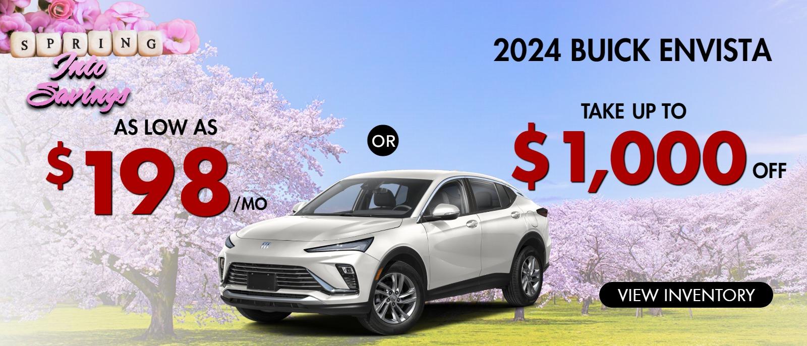 2024 Envista
Stock B1718

AS LOW AS $198/mo 
OR take up to $1,000 OFF