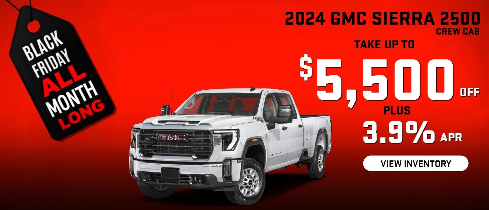 2024 Sierra 2500 CREW Cab
Stock G4053

Take up to $5500 OFF
  PLUS 3.9%