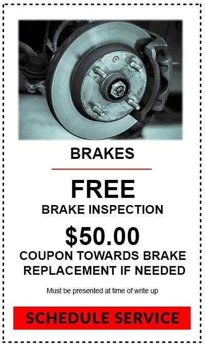 Brakes  Service Coupon