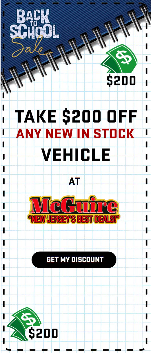 Save $200 OFF Any new vehicle in stock