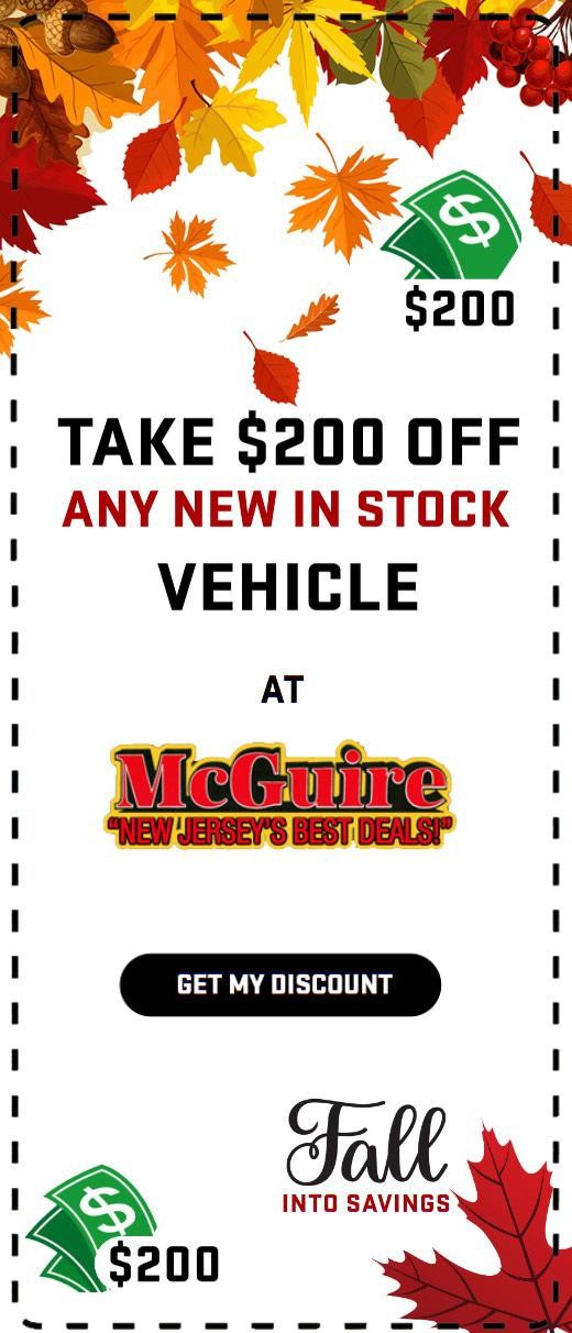 Take $200 OFF Any New in Stock Vehicle