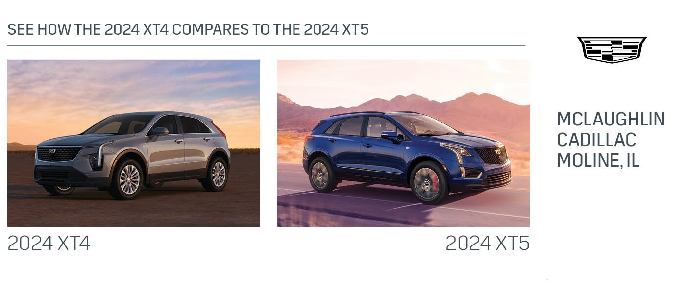 2024 Cadillac XT4 vs XT5 Comparison Size, Features, Tech