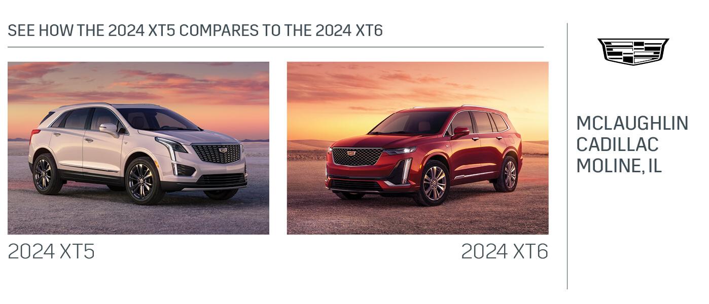 2024 Cadillac XT5 vs XT6 Comparison Size Towing Features