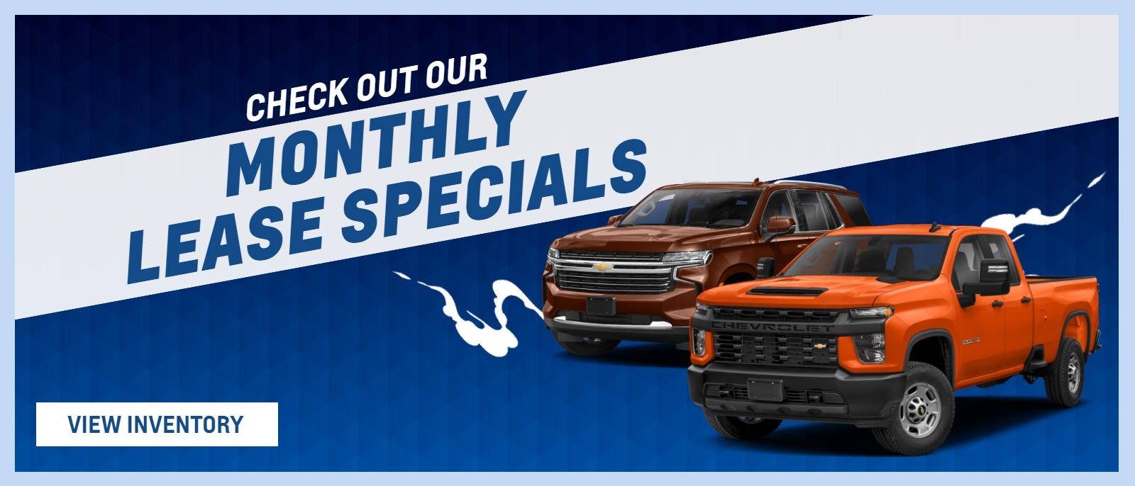 Check out our monthly lease specials