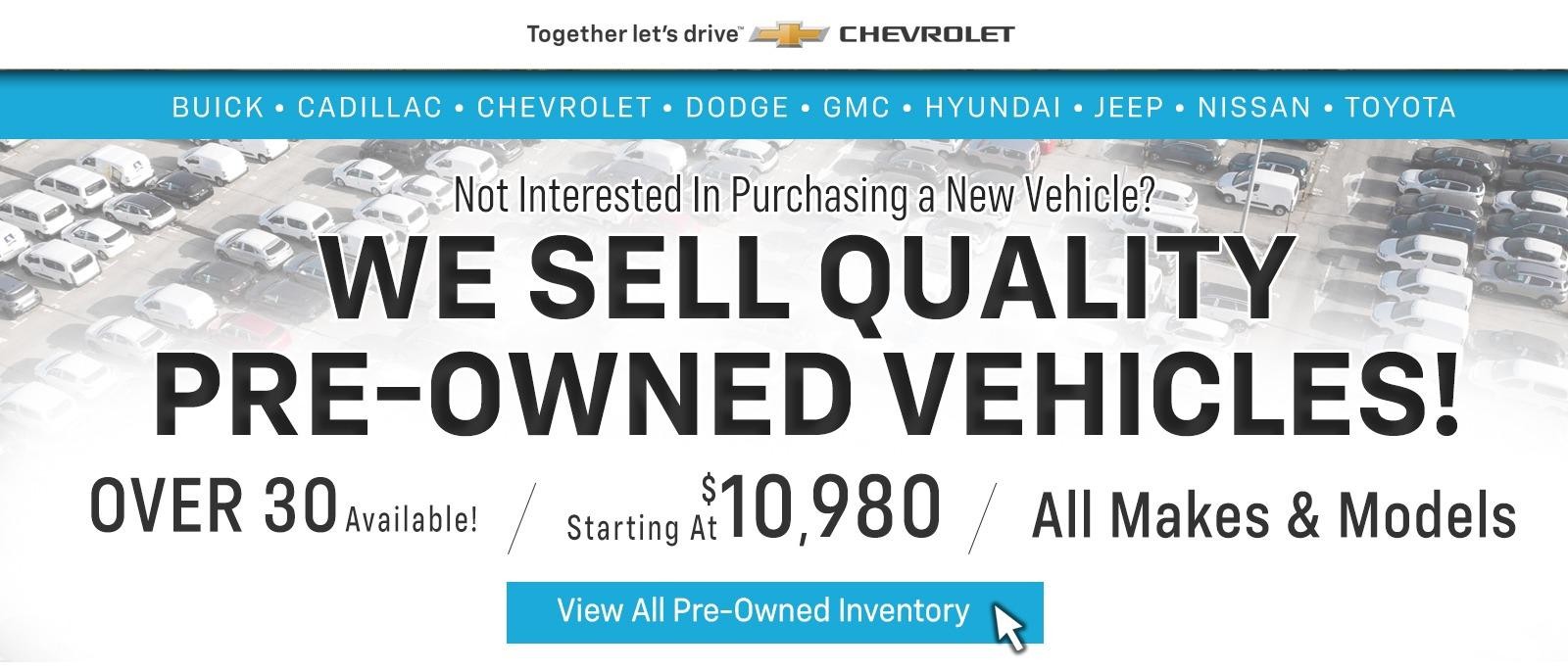 Pre-Owned Vehicles