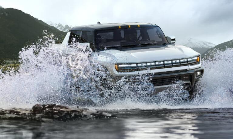 2022 Hummer EV Truck exterior in water