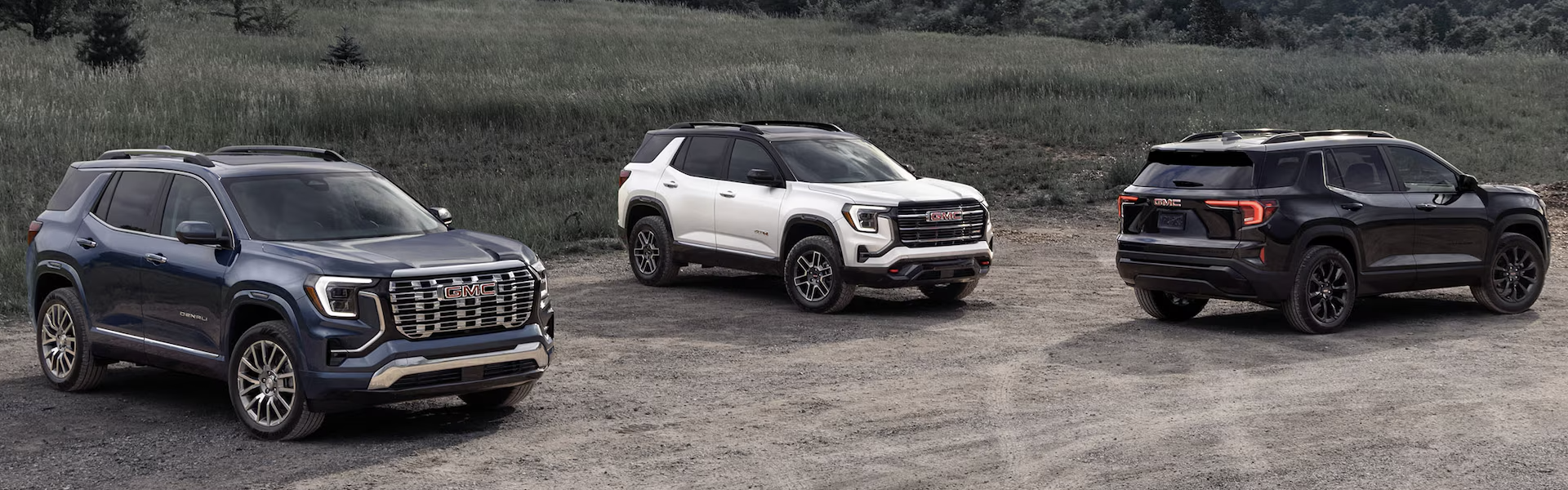 2025 GMC Terrain models lineup parking together